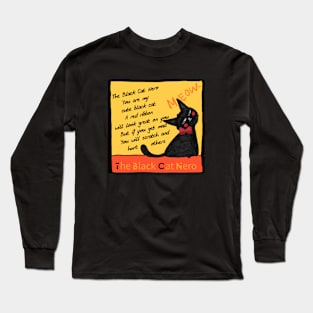 the black cat nero Long Sleeve T-Shirt